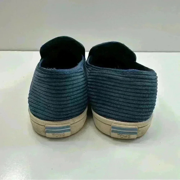 TOMS Shoes Women’s Slip On Loafers Corduroy Blue Size 6 - Picture 3 of 8